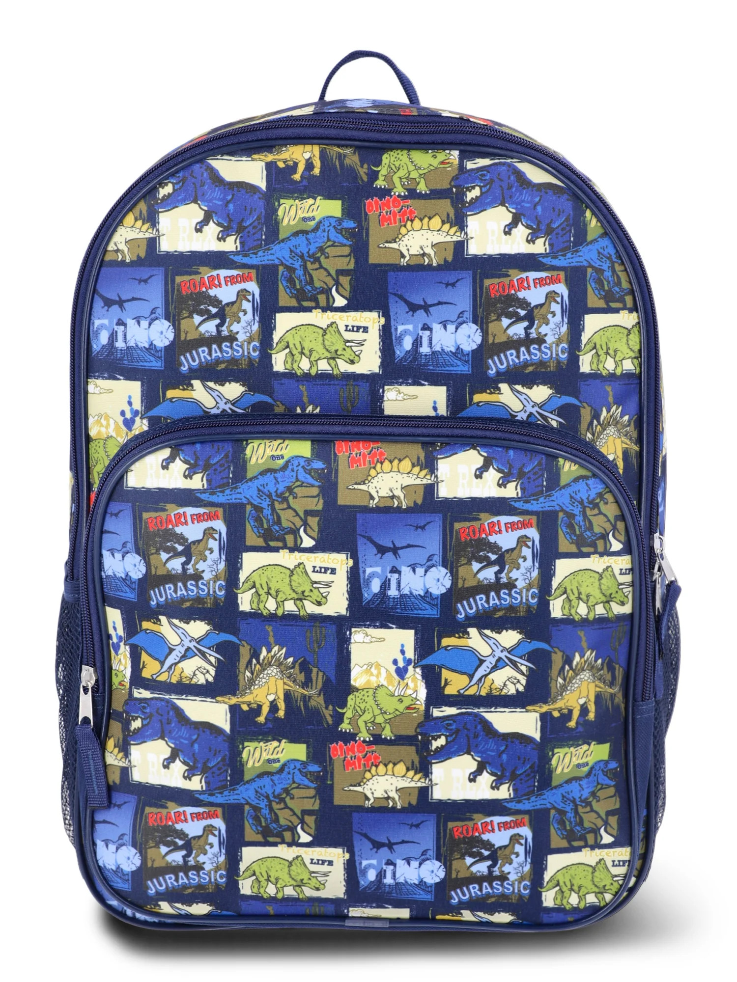 Wonder Nation Boys' 16" Greetings From Jurassic Dinosaur Backpack, Navy | Walmart (US)
