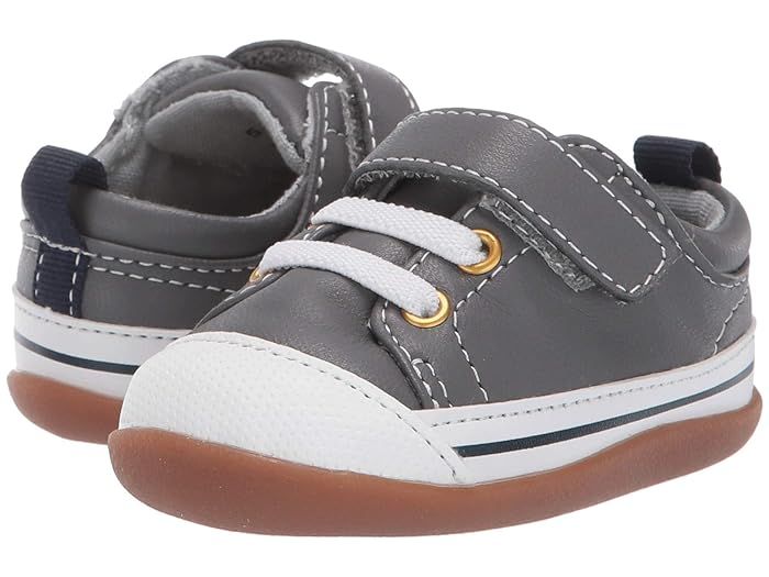 See Kai Run Kids Stevie II (Infant/Toddler) (Gray Leather) Boy's Shoes | Zappos