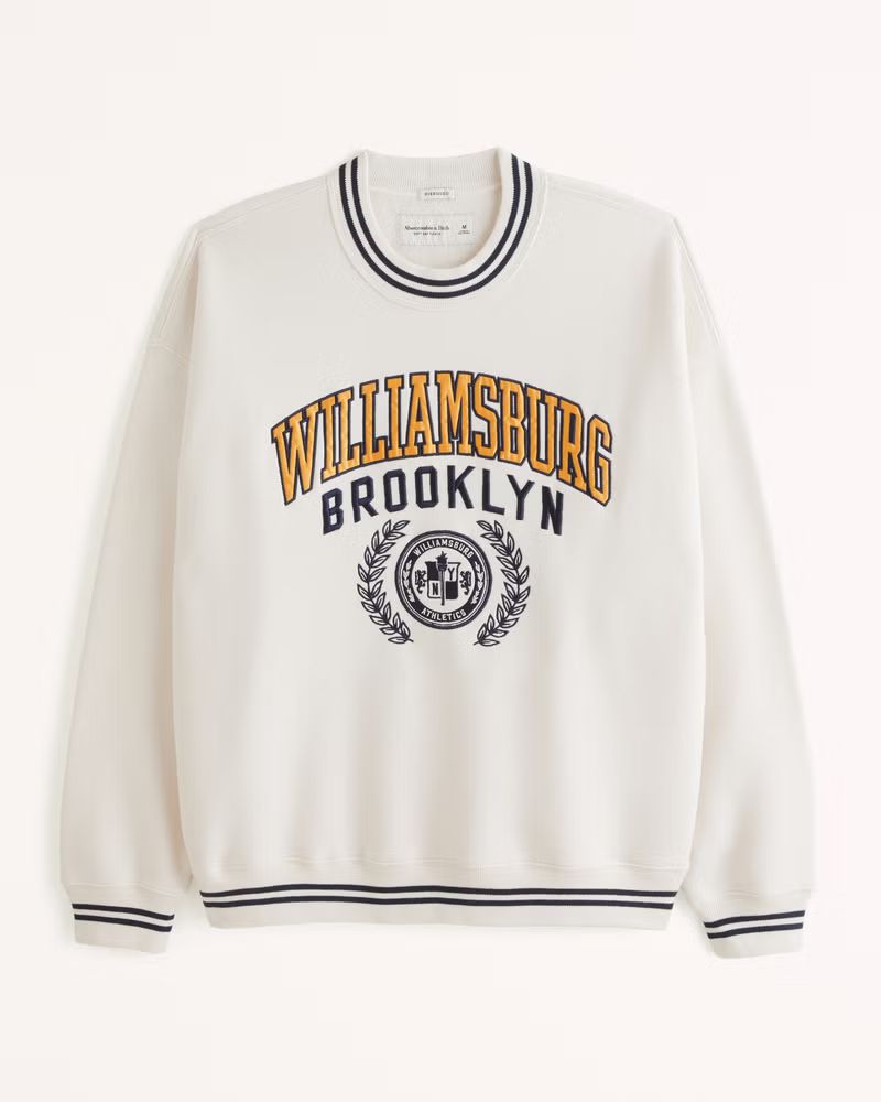 Gender Inclusive Varsity Graphic Crew Sweatshirt | Gender Inclusive Gender Inclusive | Abercrombi... | Abercrombie & Fitch (US)