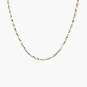 14K Yellow Gold Lab Diamond Tennis Necklace (3 ct. tw.) | Brilliant Earth