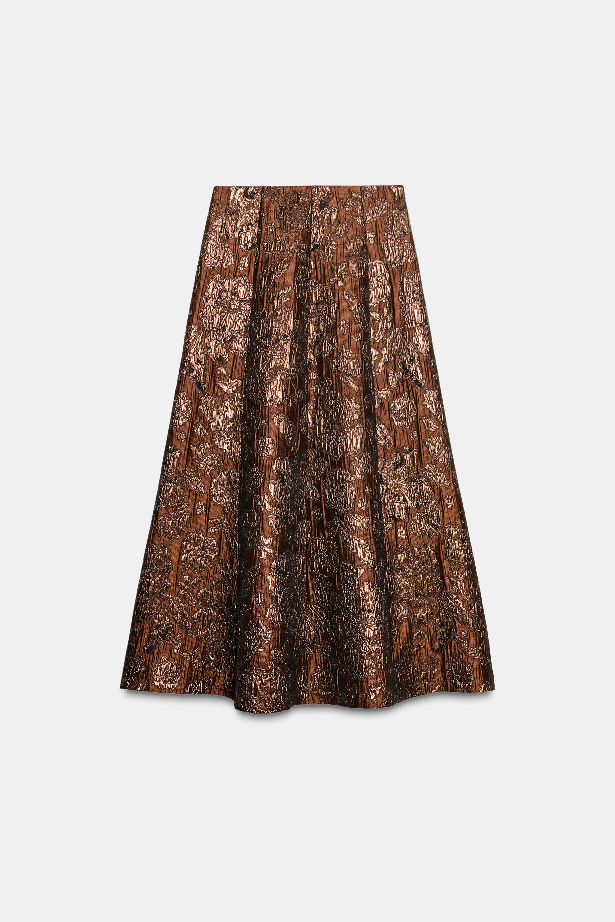 GLITZERNDER JACQUARD-GLOCKENROCK | Zara DE