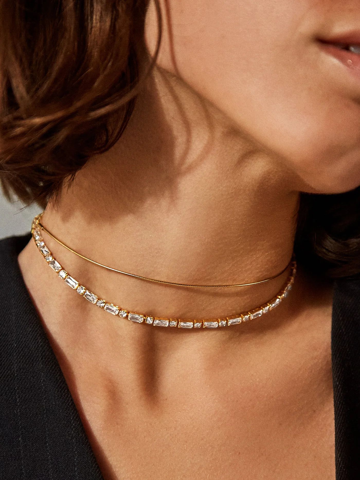 Jessie 18K Gold Collar Necklace | BaubleBar (US)
