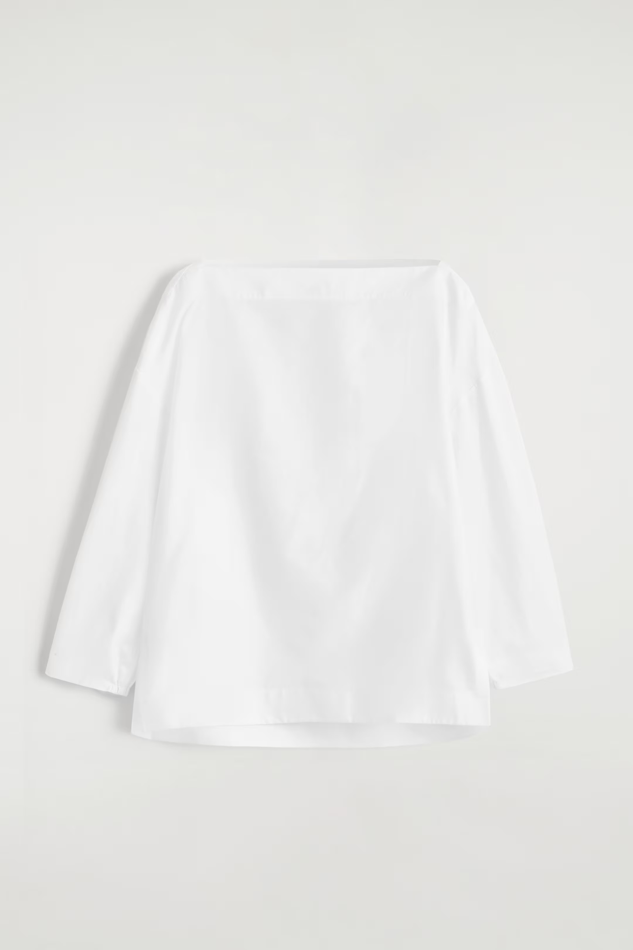 BAUMWOLLBLUSE MIT U-BOOT-AUSSCHNITT - WEISS | COS DE | COS (EU)