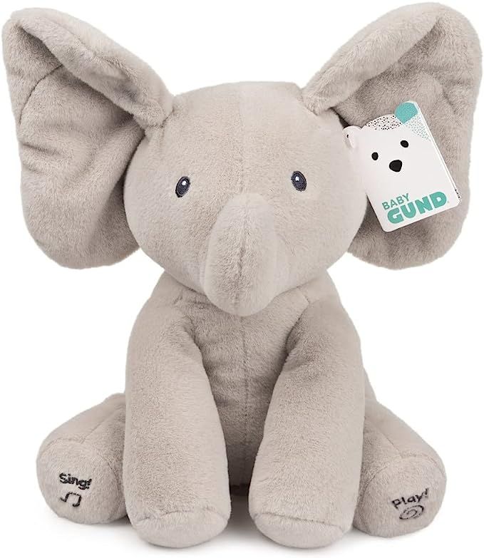 GUND Baby Animated Flappy The Elephant Plush, Singing Stuffed Animal Baby Toy for Ages 0 and Up, ... | Amazon (US)