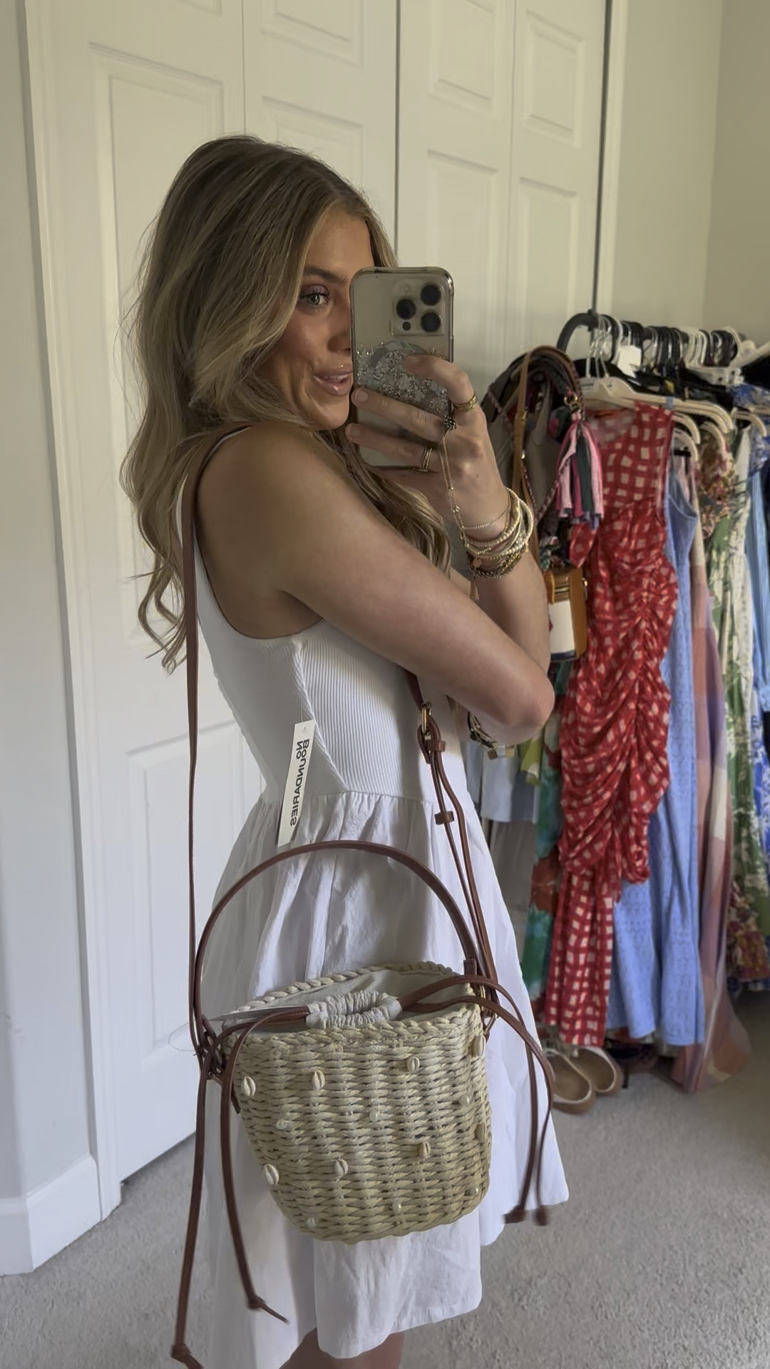 Hey, where'd you get that bag? The question on everyone's mind when you step out with Time and Tru's Embellished Bucket Bag. From the breezy straw-like texture to the pearlescent bead and puka shell accents, this bucket bag has a vacay vibe in any season. The spacious interior has plenty of room for all your essentials and you can choose between the loop handle and crossbody strap and carry as you wish. Only at Walmart

#LTKSeasonal #LTKItBag #LTKWatchNow