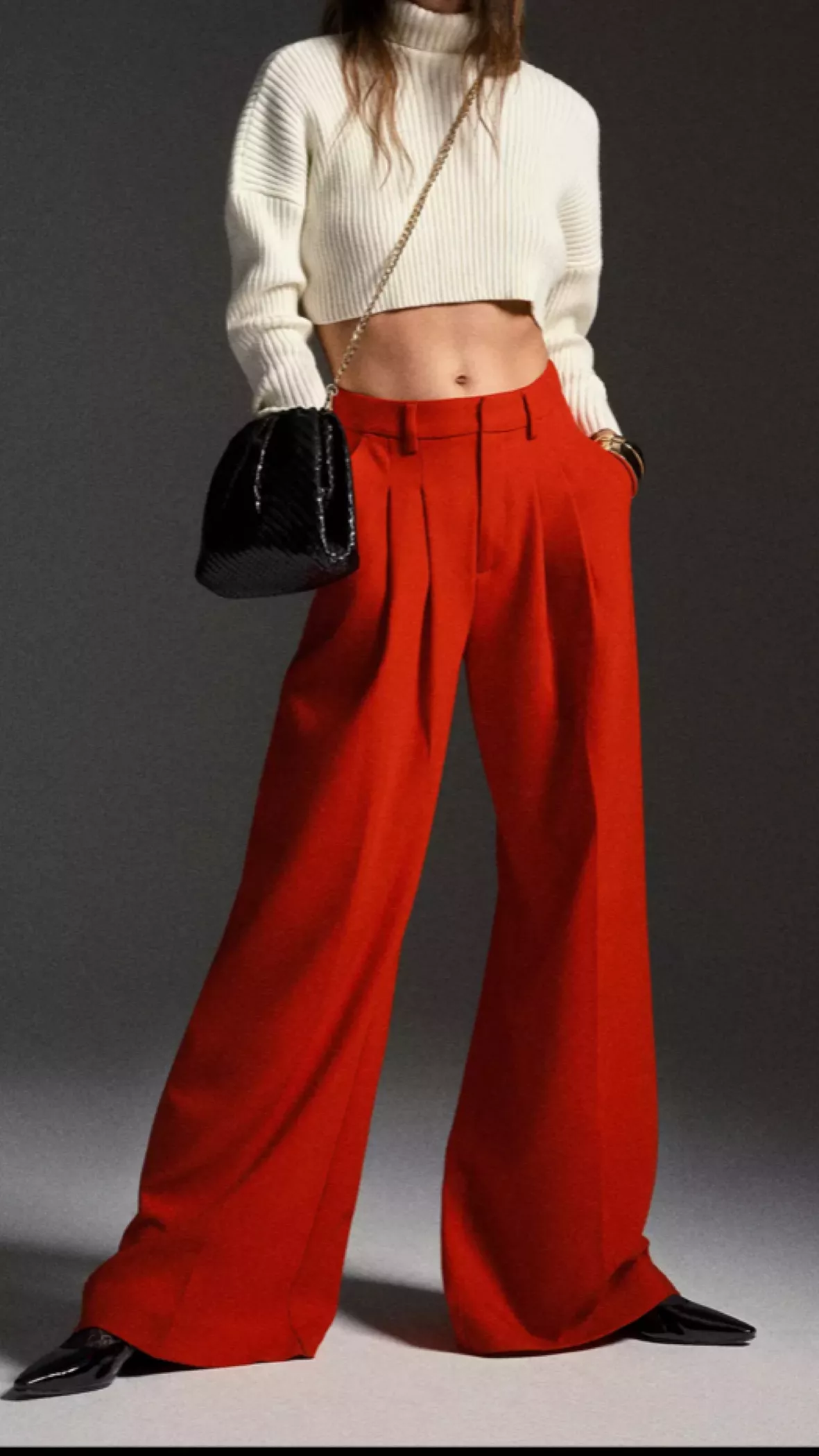Maeve Pleated Wide-Leg Trousers curated on LTK