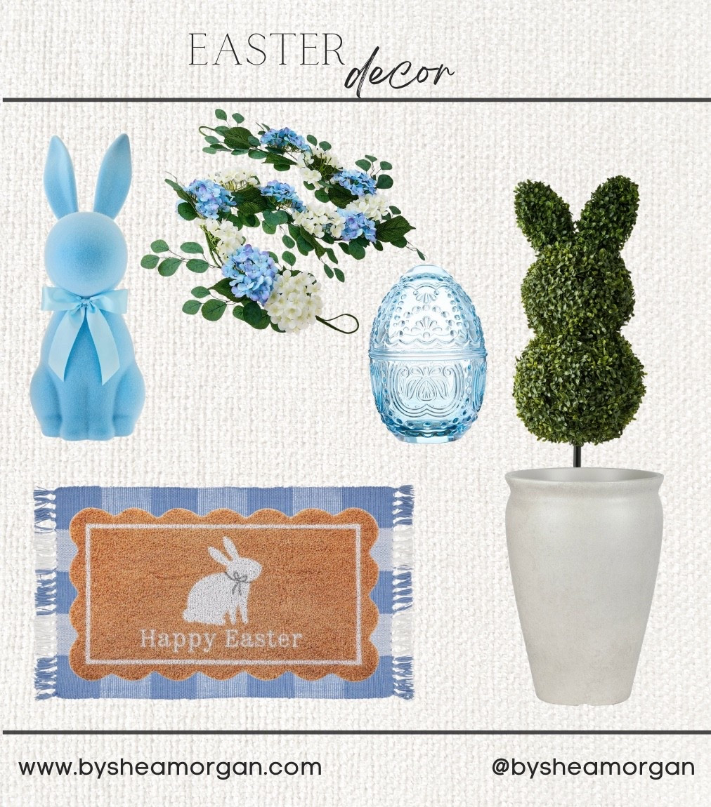 Easter decor from Walmart, spring decor, spring front porch 