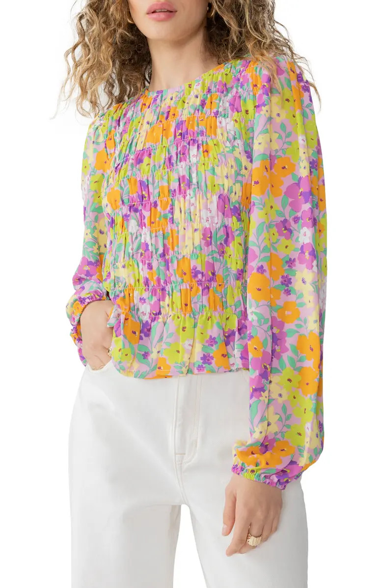 Sanctuary Get Together Floral Smocked Top | Nordstrom | Nordstrom