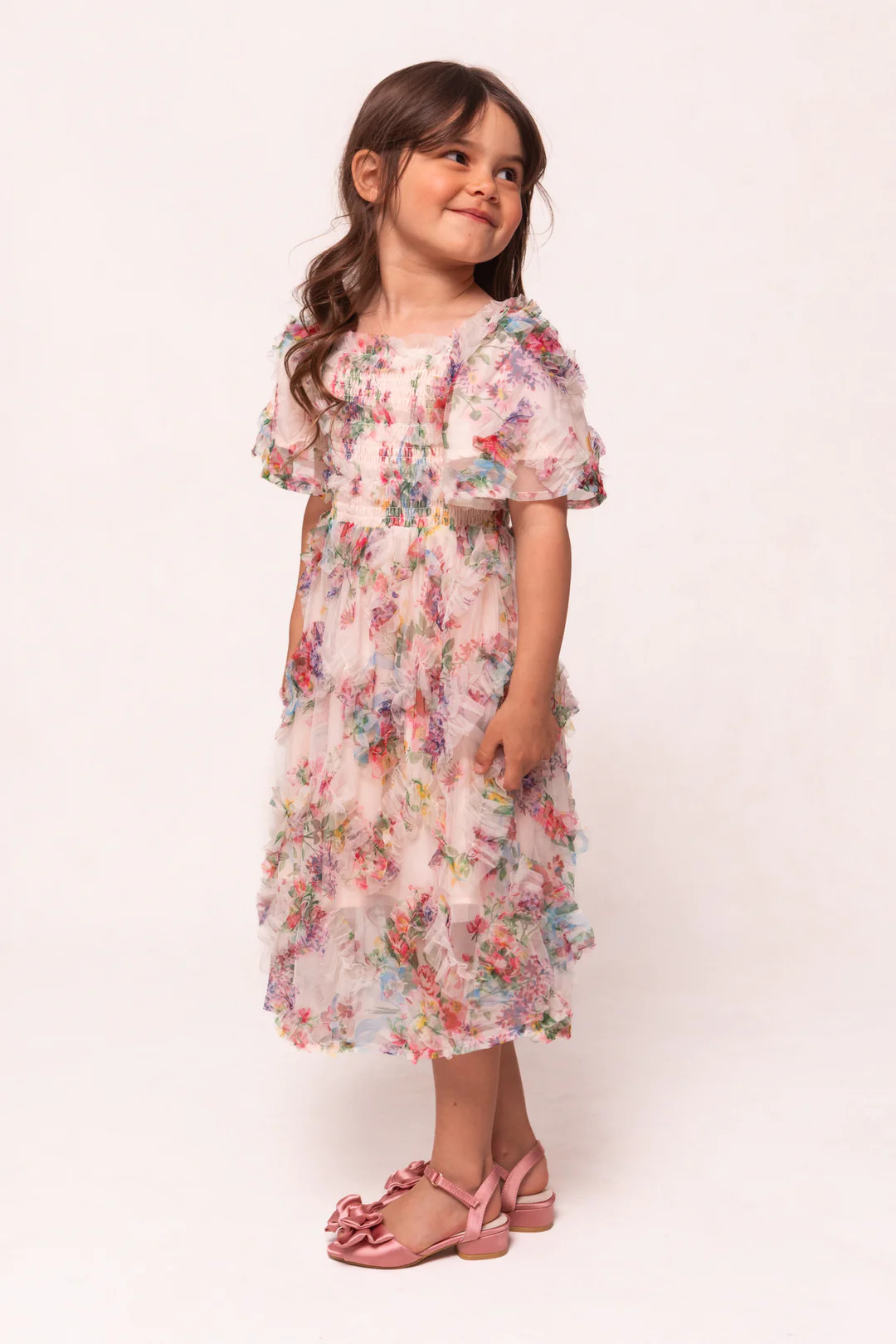 Mini Florentina Dress in Pink Floral | Ivy City Co