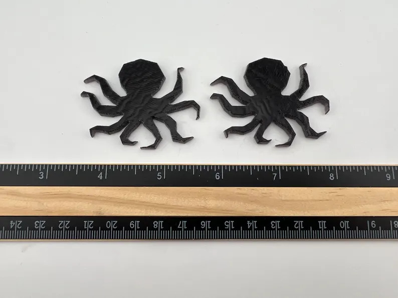 COE90 Waterjet Cut Octopuses on Transparent Amethyst 3mm Fusible Art Glass 2 Pack - Etsy | Etsy (US)