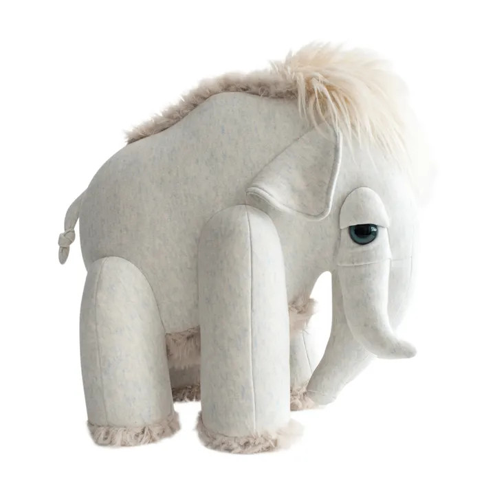 Bigstuffed x Smallable Giant Mammoth Plush Toy - 45cm | Light grey | Smallable