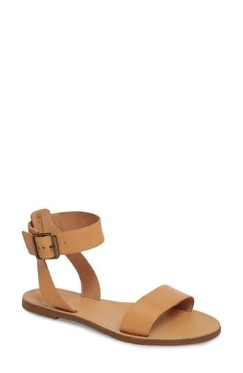 MadewellThe Boardwalk Leather Ankle Strap Sandal | Nordstrom Rack