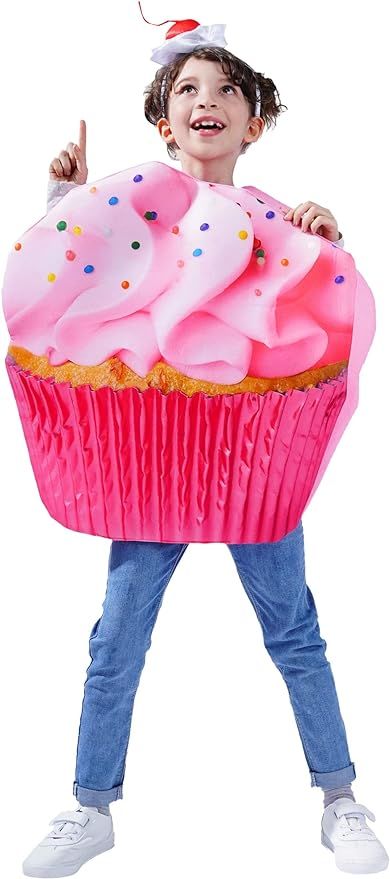 Dress Up America Cupcake Costume for Kids - Sugar Sweet Pink Cupcake Costume | Amazon (US)