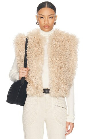 Isabel Marant Florana Vest in Ecru | FWRD | FWRD 