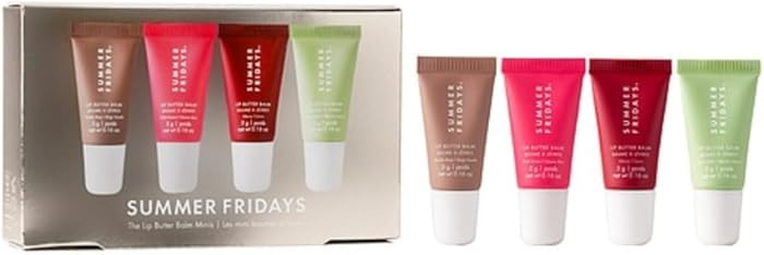 Summer Friday Lip Butter Balm Minis Set – Limited Edition Set (Vanilla Beige, Pink Guava, Cherr... | Amazon (US)