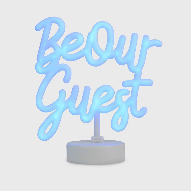 Disney Princess X POPSUGAR Belle Be Our Guest Neon Desktop Lamp (Includes LED Light Bulb) | Target