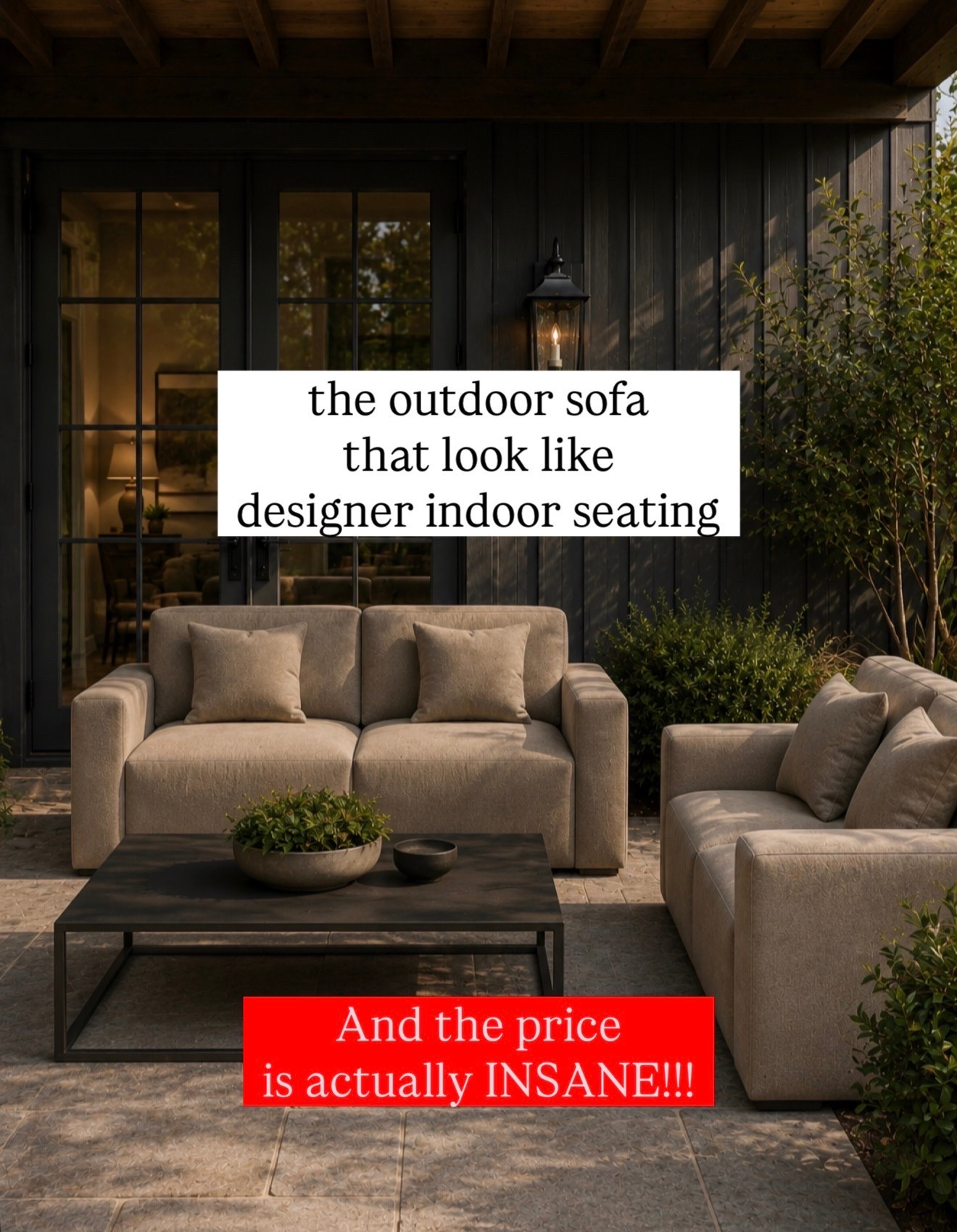 Well, I’m outdoor sofa, but it looks like it belongs inside. I love this idea. You only see designers doing this, and I found it for incredibly affordable outdoor sofa upholstered Memorial Day sale.

#LTKHome