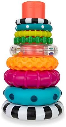 Sassy Stacks of Circles Stacking Ring STEM Learning Toy, 9 Piece Set, Age 6+ Months | Amazon (US)