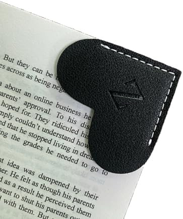 Personalized Leather Book Marks, Heart Bookmark, Unique Cute Handmade Letter Bookmarks Accessorie... | Amazon (US)