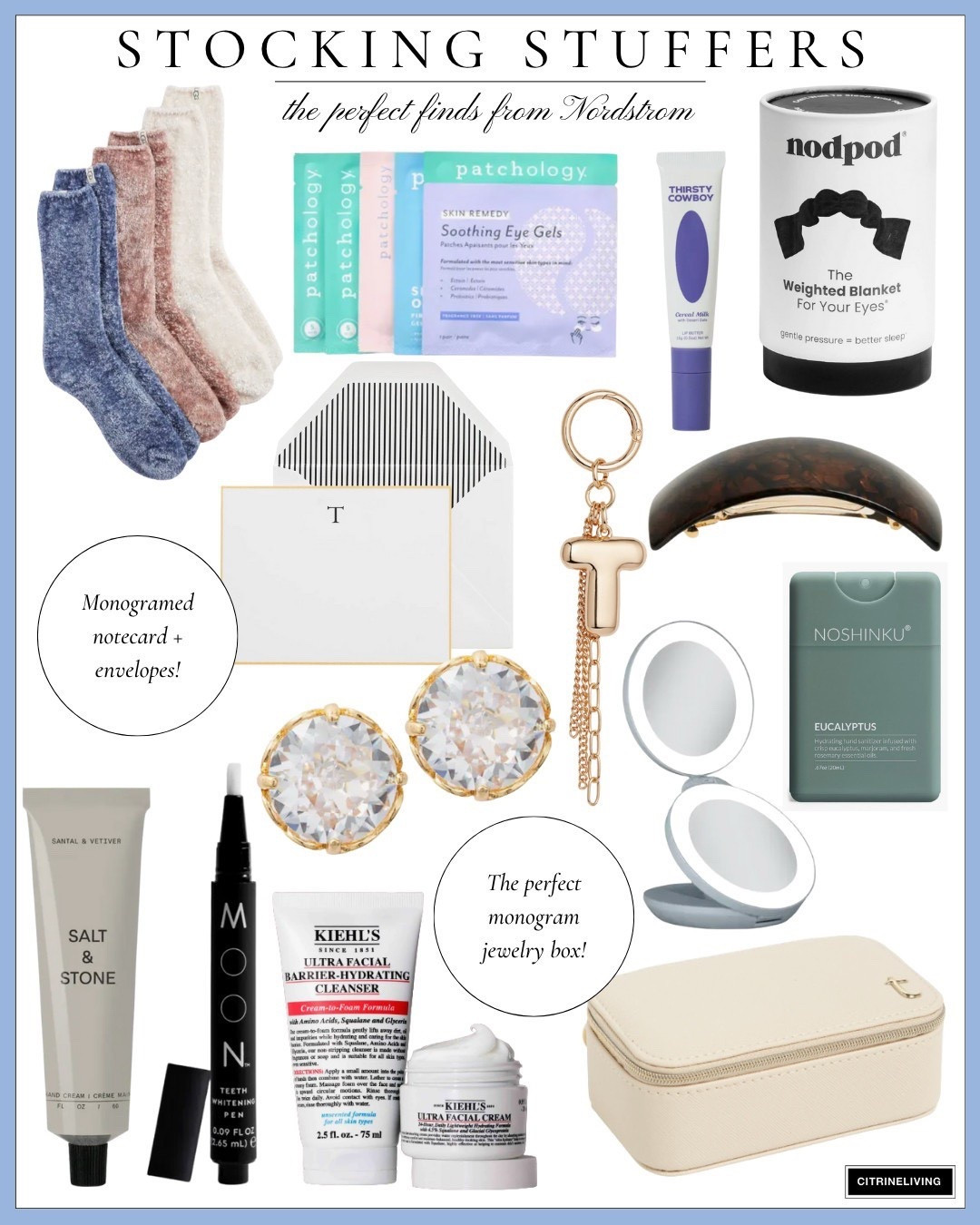 🎁 Stocking stuffers she’ll obsess over from Nordstrom 🎀 — cozy socks, mini beauty sets, lip balms, travel-size perfumes, luxe hand creams, hair accessories, festive candles, dainty jewelry, sleep masks, skincare minis, tech gadgets, makeup must-haves, cute keychains, holiday scrunchies, and winter wellness treats — all perfectly giftable and under the tree–ready 💖 #StockingStuffers #NordstromGifts #GiftIdeasForHer 

  

#LTKHoliday #LTKGiftGuide