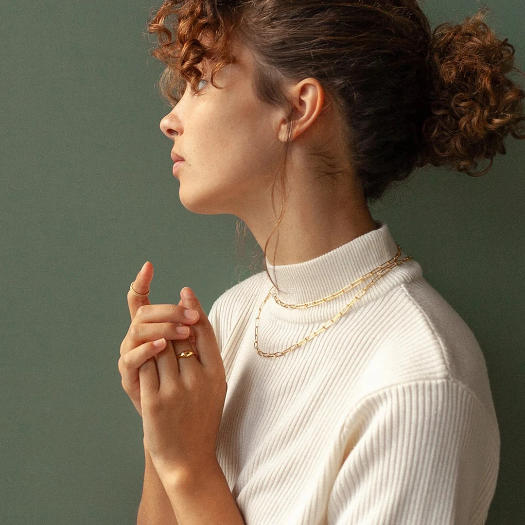 Dainty Gold Paperclip Necklace by GracePersonalized -Layering Chain -Everyday Jewelry -Birthday G... | Etsy (US)