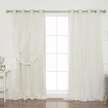 Brockham Solid Room Darkening Grommet Curtain Panels | Wayfair North America