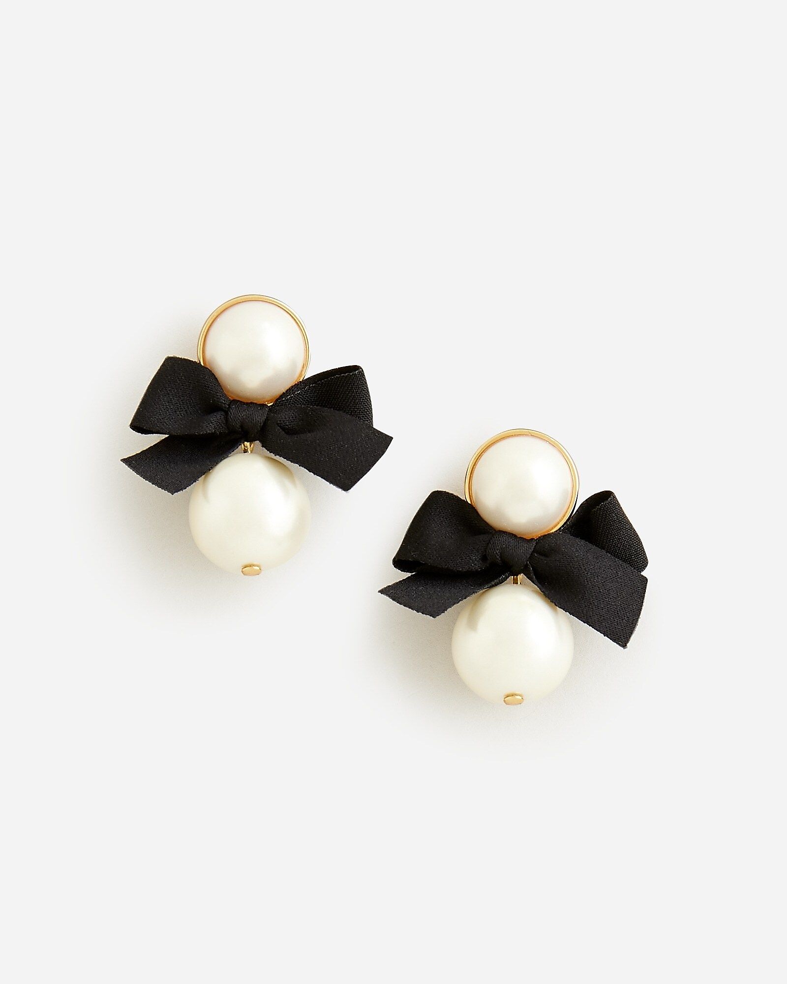 Pearl bow earrings | J.Crew US