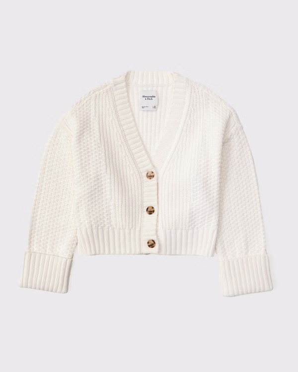 Women's The A&F Cameron Seed Stitch Cardigan | Women's New Arrivals | Abercrombie.com | Abercrombie & Fitch (UK)