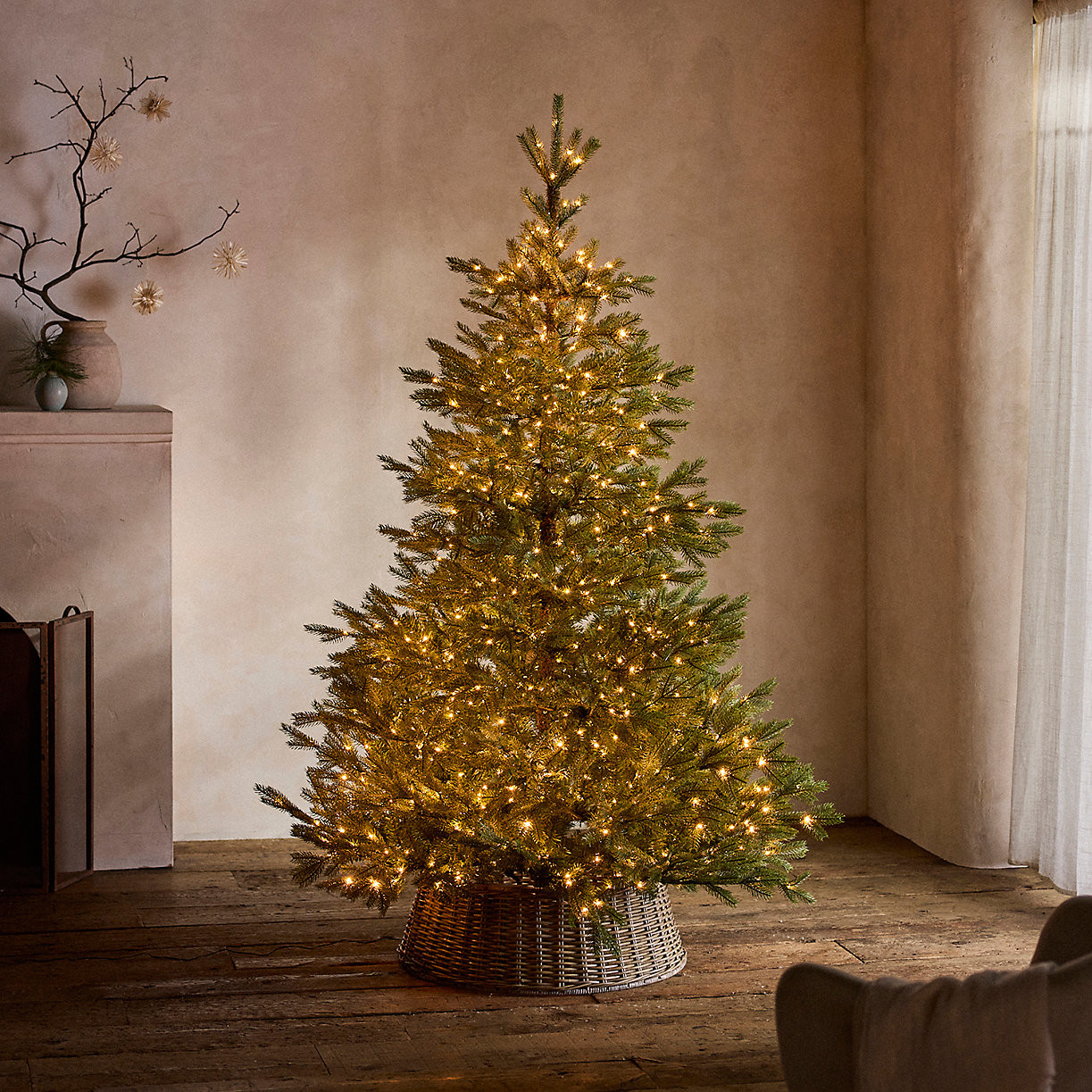 Faux Pre-Lit Fraser Fir | Terrain