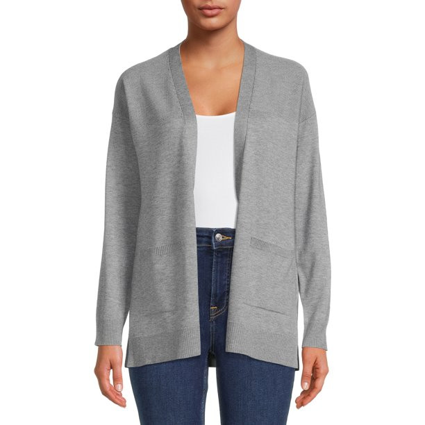 Time and Tru Women's Open Front Cardigan Sweater | Walmart (US)