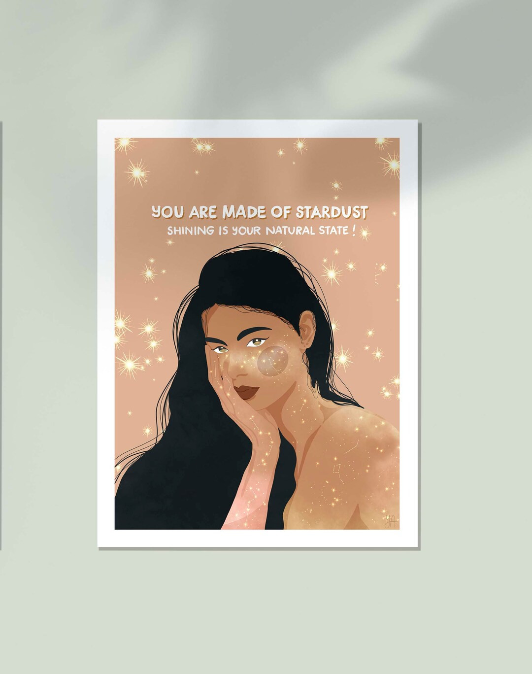 Stardust Fine Art Giclee Print Wall Interior Decorwoman - Etsy | Etsy (US)