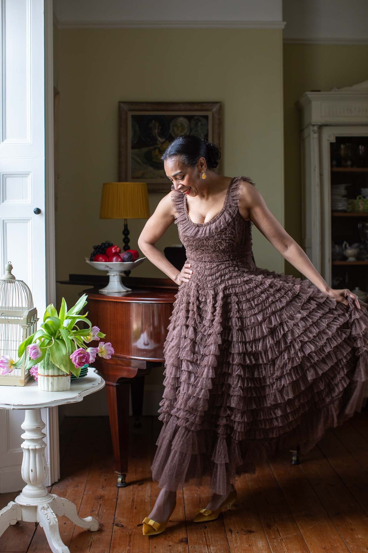 The most romantic and pretty dress I ever did see. Definitely one for dancing in! #LTKPartydress