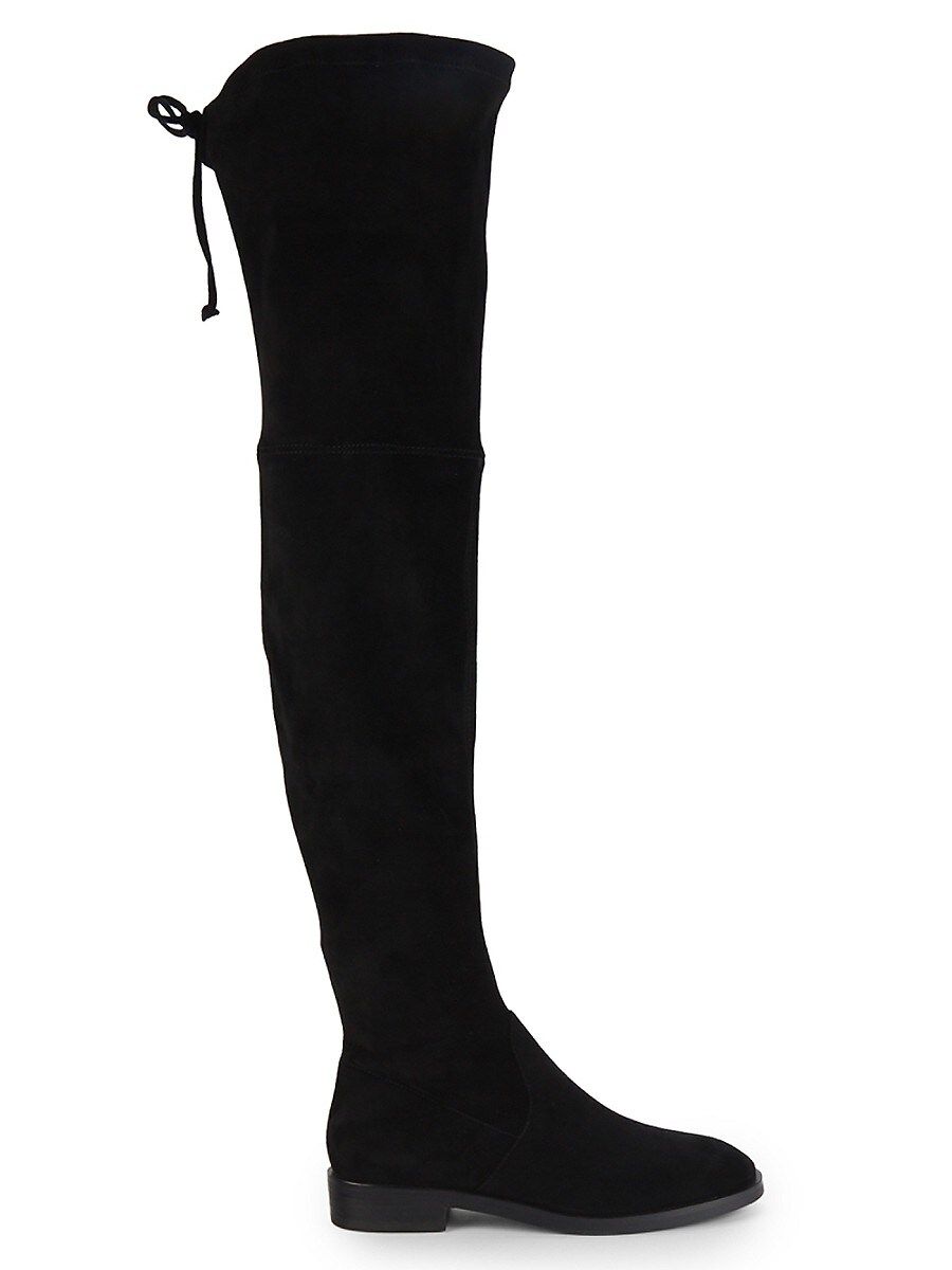 Stuart Weitzman Women's Jocey Suede Over-The-Knee Boots - Black - Size 7 | Saks Fifth Avenue OFF 5TH