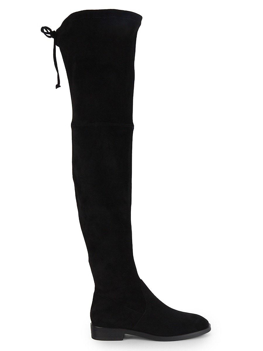 Stuart Weitzman Women's Jocey Suede Over-The-Knee Boots - Black - Size 7 | Saks Fifth Avenue OFF 5TH (Pmt risk)