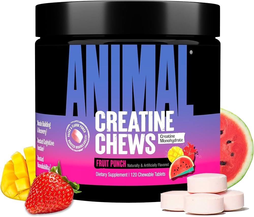 Animal Creatine Chews Tablets - Enhanced Creatine Monohydrate with AstraGin to Improve Absorption... | Amazon (US)