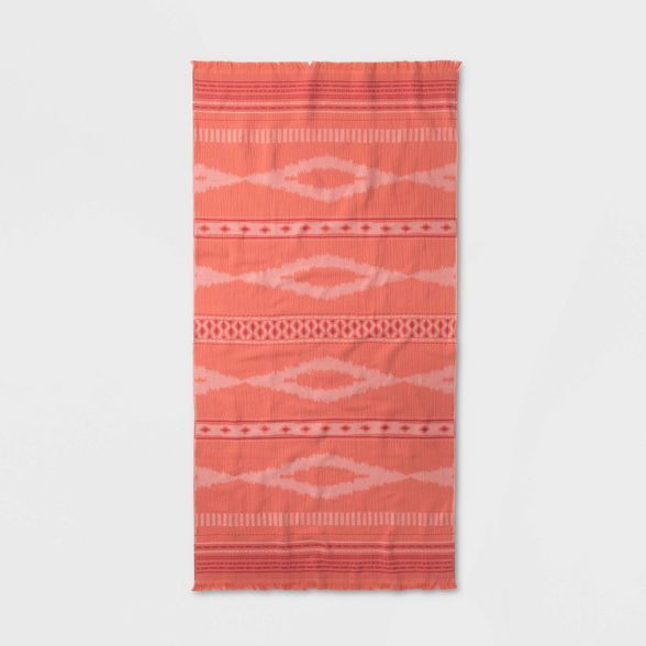 Ikat Diamond Beach Towel Pink - Opalhouse™ | Target