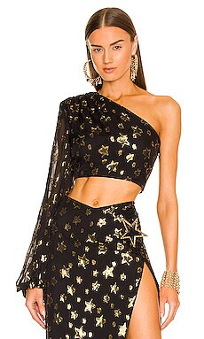 DUNDAS x REVOLVE Stella One Shoulder Top in Black from Revolve.com | Revolve Clothing (Global)