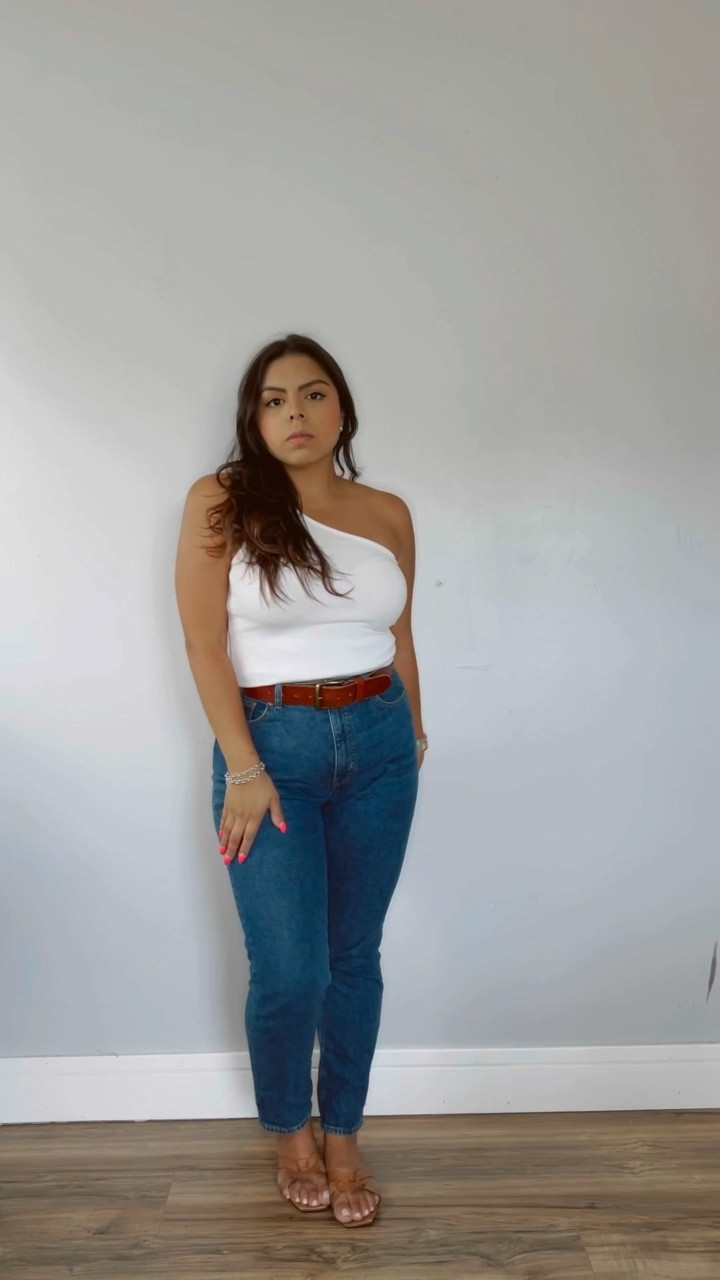Date night summer night tank and jeans one shoulder top day date night out heels classic outfit 

#LTKSeasonal #LTKstyletip #LTKfindsunder50