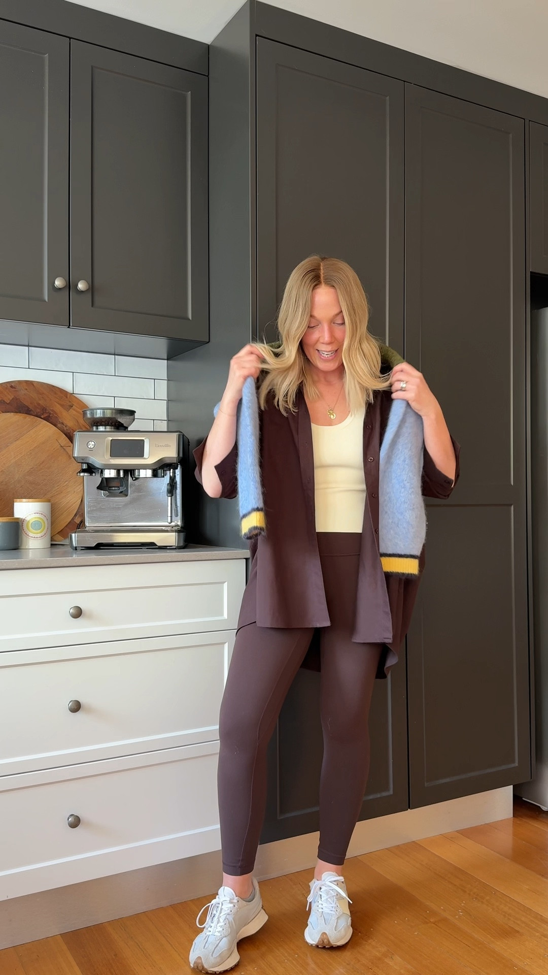 Surprise, surprise! Another chocolate brown outfit, this time for chemo round 4! Absolutely loving butter yellow and baby blue for a pop of colour too 🫶🏼 favourite spring combo unlocked! 

I’m wearing an 8 in the shirt for a perfectly oversized fit x

#LTKaustralia #LTKspring