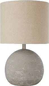 Amazon Brand – Stone & Beam Industrial Round Concrete Table Desk Lamp with Light Bulb and Beige... | Amazon (US)