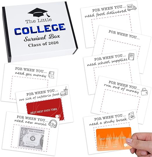 23Pcs College Greeting Card Care Package Graduation Survival Box,High School Class of 2026 Money ... | Amazon (US)