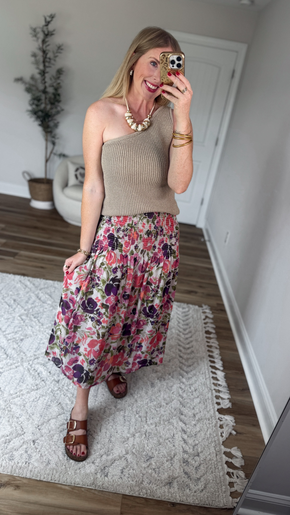 Walmart try on, Walmart style, Walmart fashion, floral skirt, one shoulder sweater

#LTKootd #LTKmomlife