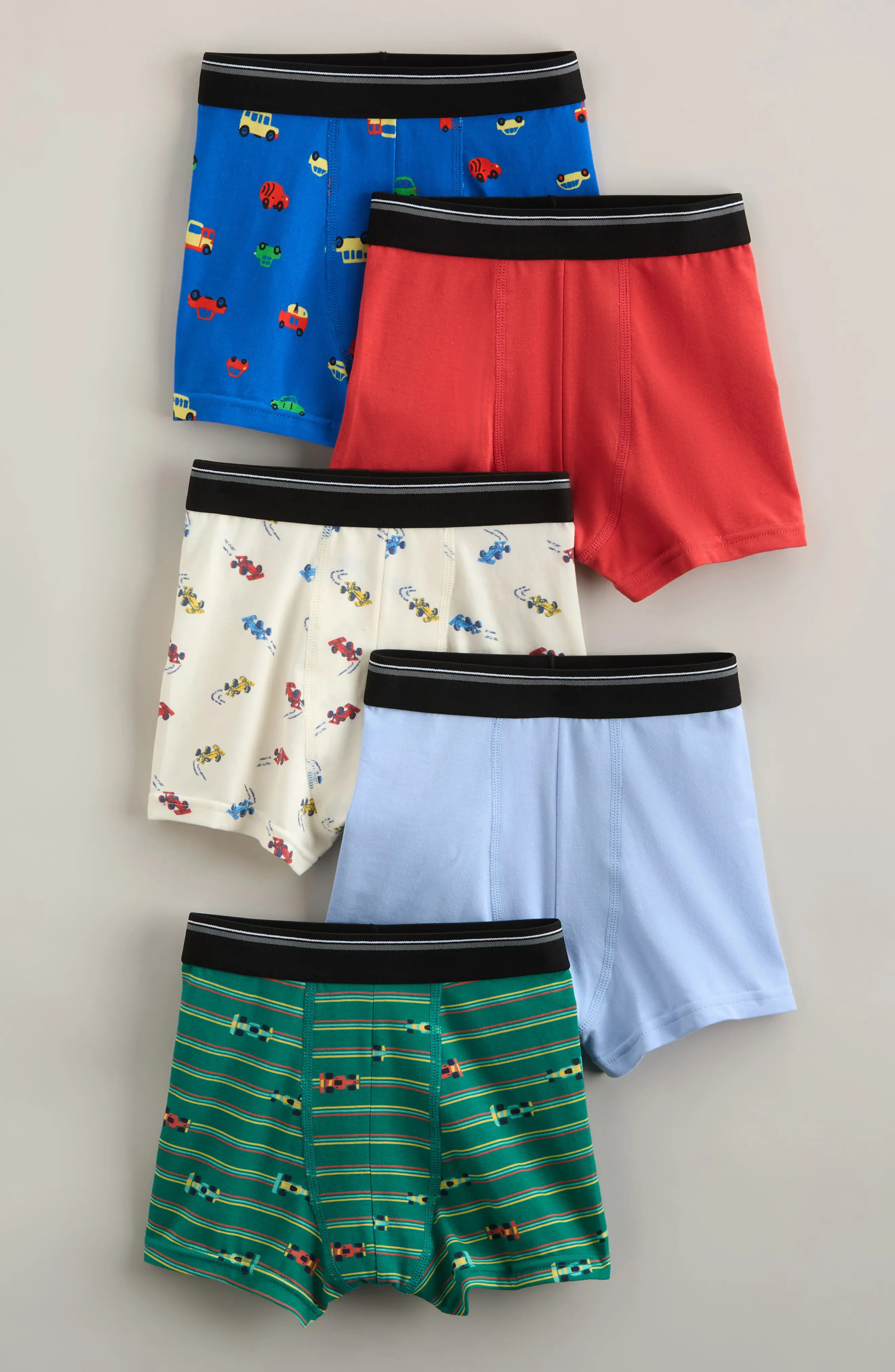 Kids' Assorted 5-Pack Stretch Cotton Boxer Briefs (Men) | Nordstrom | Nordstrom