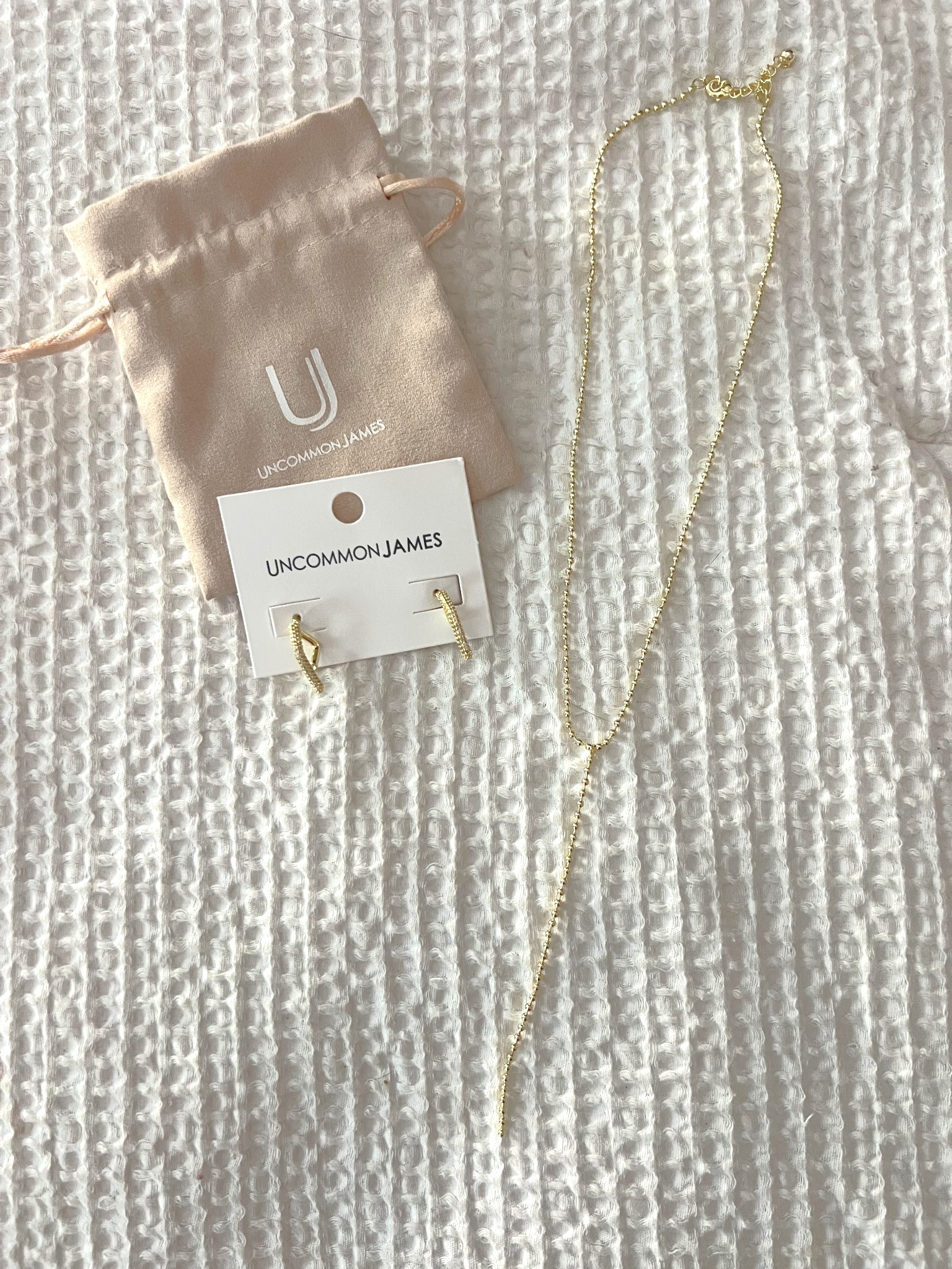 Uncommon James gold earrings + lasso necklace 

#LTKFindsUnder50 #LTKStyleTip