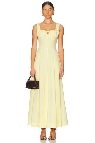 NICHOLAS Dina Midi Dress in Yellow | FWRD 