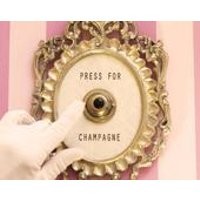 Press For Champagne Framed Vintage Button ( silent version ) | Etsy (US)