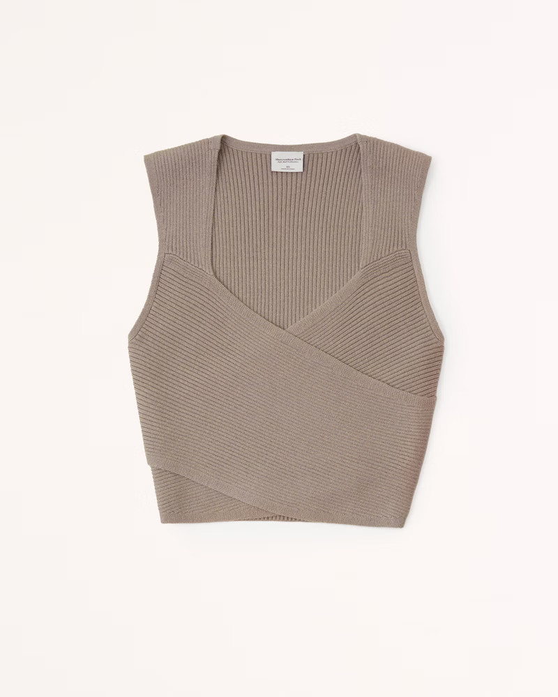 LuxeLoft Wrap Top | Abercrombie & Fitch (US)