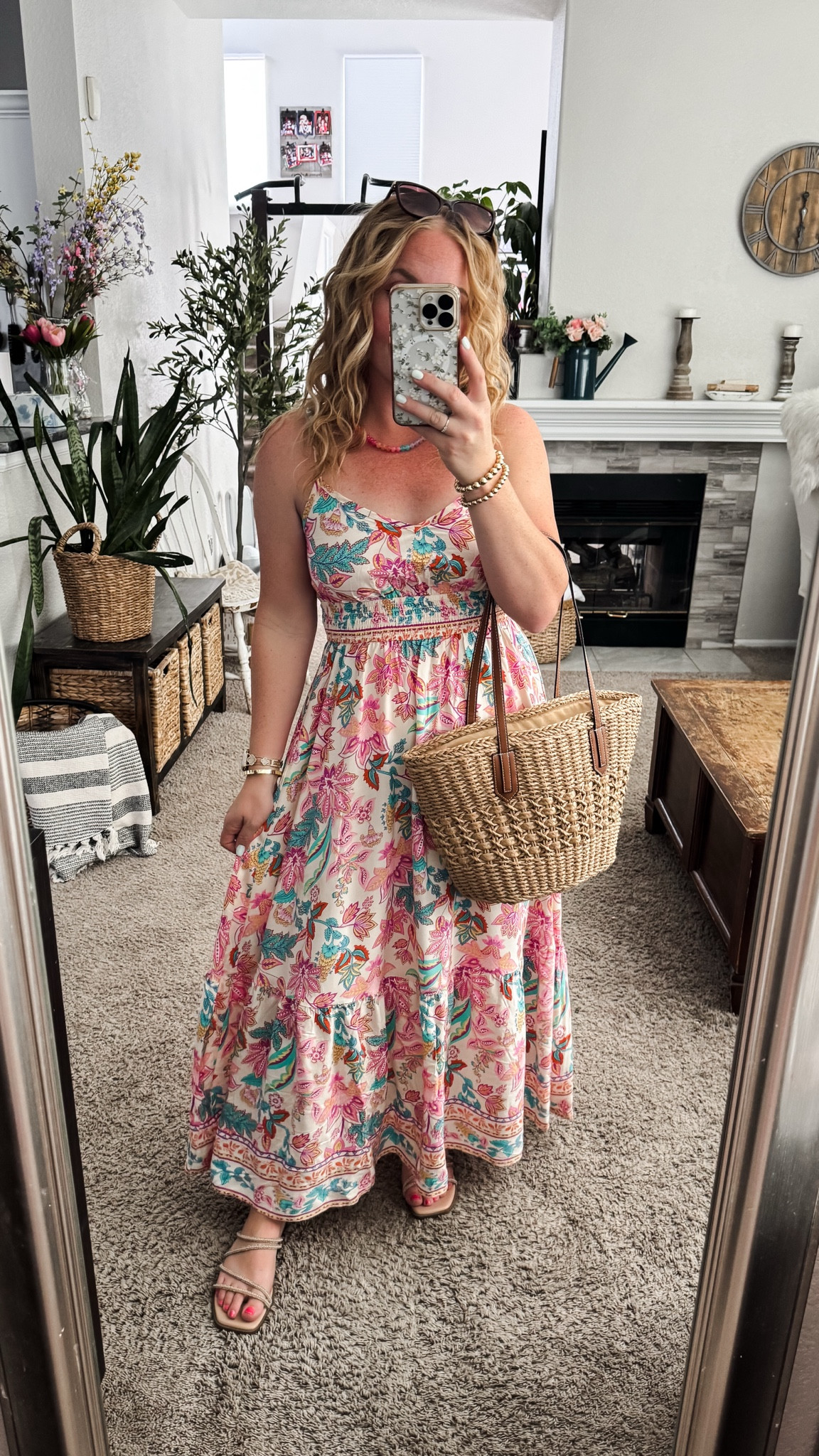 Pink tropical summer maxi dress, fits tts




vacation outfits, tropical outfits, beach outfits, beach clothes, resort wear 2026, summer outfits, beach vacation outfit 

#LTKTravel #LTKootd #LTKPetite
