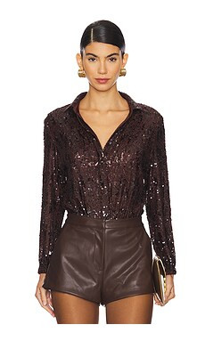 HEARTLOOM Beatrix Bodysuit in Coco from Revolve.com | Revolve Clothing (Global)