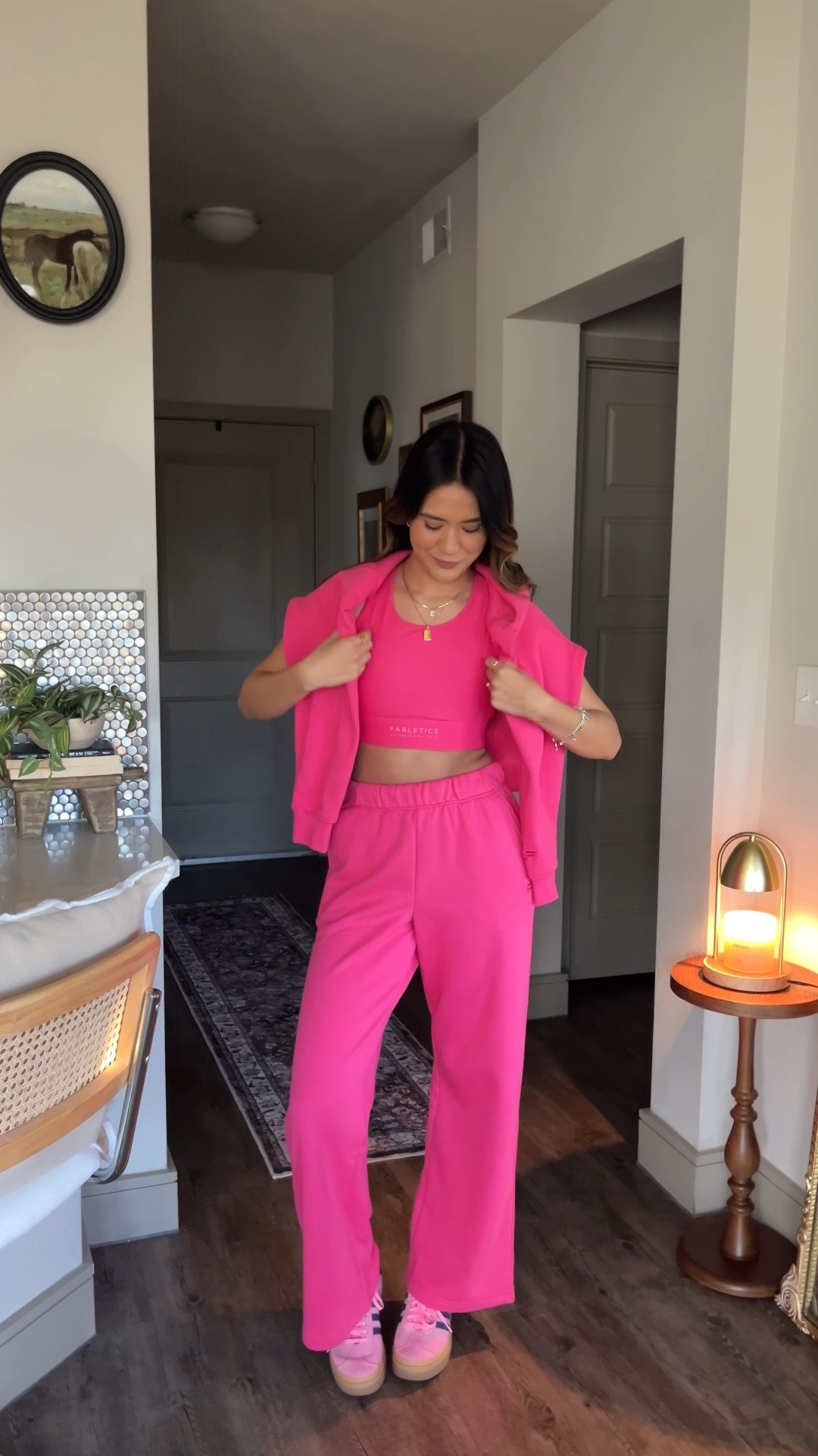 fabletics set 🩷 

#LTKootd #LTKfitnessgoals #LTKgrwm